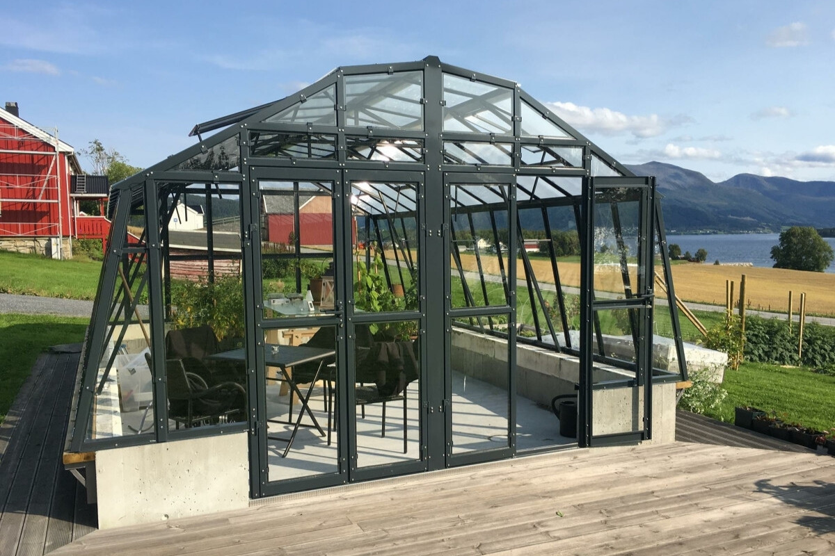 MyOwn Green Glasgewächshaus für Pfanzen Pool und mehr