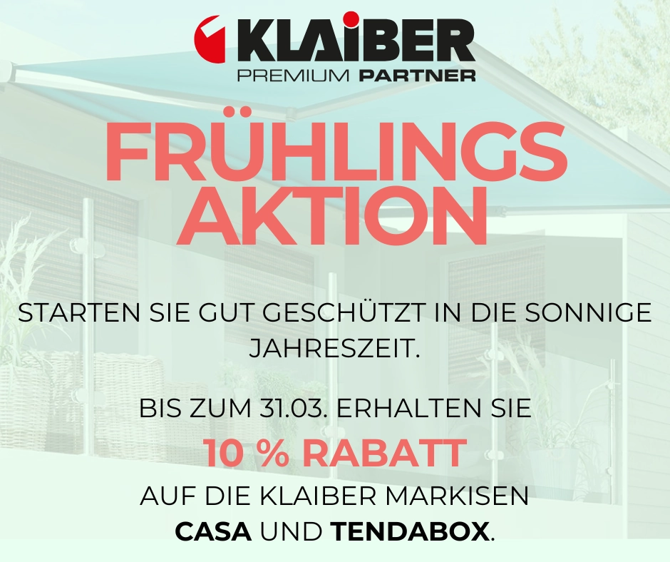 Klaiber Markisen jetzt günstig kaufen MyOwncasa 313